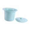 Plastic Bedpan with Lid, 1 Count, Green view 1