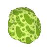 Cartoon Pea Pattern Shower Cap for Women, Reusable, for Long Hair, Double-Layer, for Adults and Children view 2