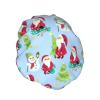 Merry Christmas Vintage Santa Shower Cap for Women, Reusable Long-Hair, Double-Layer, with Elastic Band, for Adults and Children view 2