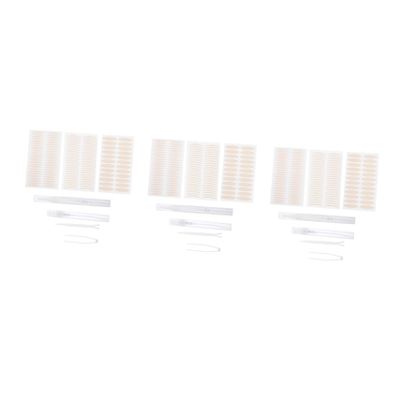 FRCOLOR 3 Sets Double Eyelid Stickers, Invisible PVC Eyelid Lift Tape