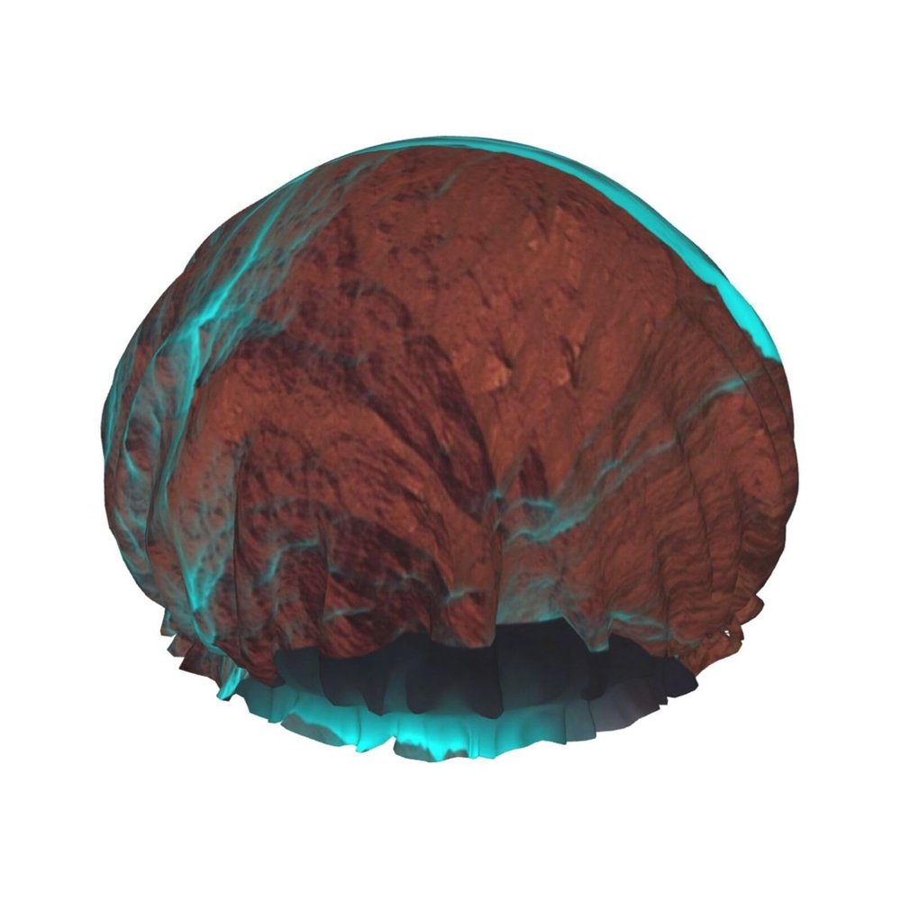 Light Mountain Double-Layer Waterproof Reusable Shower Cap