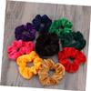 10-Pack Velvet Hair Ties for Women, Elegant Elastic Hair Bands view 4