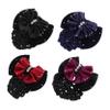 Beavorty 4-Pack Hair Nets with Bows for Hair Buns view 1