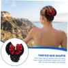Beavorty 4-Pack Hair Nets with Bows for Hair Buns view 2