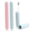 DHSWNNG Toothbrush Case Set, 2-Pack, Pink + Green view 1