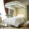Luxury Palace Bed Canopy Mosquito Net, Floor-to-Ceiling, U-Rail Enclosure, with Mounting Bracket, Sturdy (Color: A1, Size: 150 x 200 x 215 cm) view 2