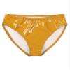 Alvivi Men's Patent Leather Bikini Briefs, Yellow, XL view 4