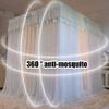 BUJOG Princess-Style Bed Canopy Curtain, Decorative Mosquito Net view 3