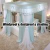 BUJOG Princess-Style Bed Canopy Curtain, Decorative Mosquito Net view 4
