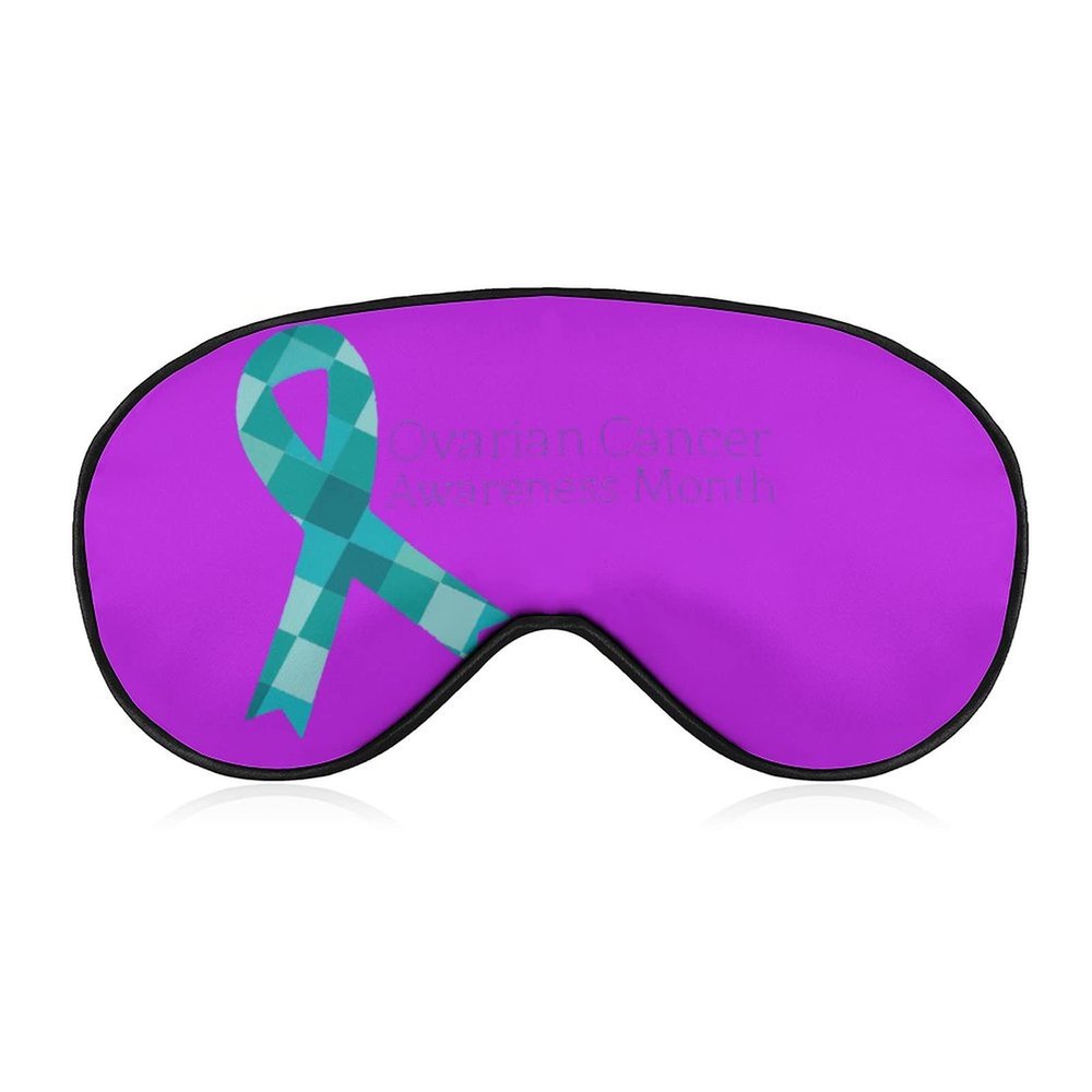 Sleep Mask for Ovarian Cancer Awareness, Eye Protection, Adjustable Strap