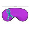 Sleep Mask for Ovarian Cancer Awareness, Eye Protection, Adjustable Strap view 2