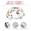 LGBT Gay Shower Cap, Reusable Double-Layer Waterproof Cap for Women with Long Hair, 1 Pack view 2