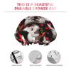 Cute Koala Hearts Shower Caps, Large Shower Cap for Women, Reusable Waterproof Cap for Long, Thick Hair view 3