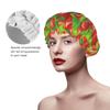 Red Strawberry Stack Cute Honey Bee Shower Cap for Women view 3