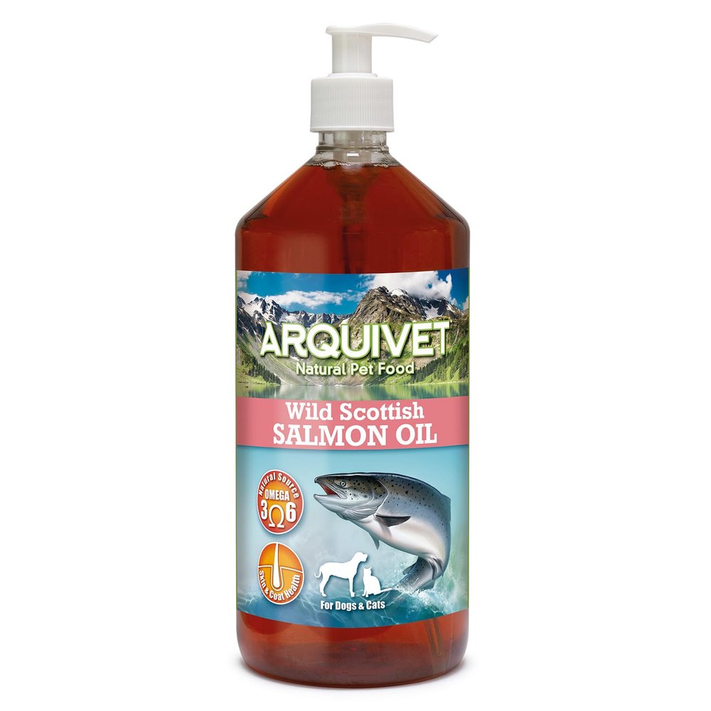 Arquivet Scottish Salmon Oil, 1 Liter, for Dogs and Cats