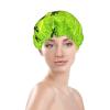 Double-Layer Waterproof Reusable Leaf Shower Cap view 3