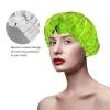 Double-Layer Waterproof Reusable Leaf Shower Cap view 4