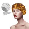 Giraffe Print Shower Cap for Women, Reusable, Elastic, Double Waterproof view 4