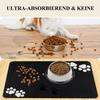 Non-Slip Pet Bowl Mat, 60 x 40 cm, Absorbent and Quick-Drying view 3