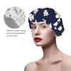 Color3 Moroccan Reusable Shower Cap, Double-Layer Waterproof, for Long Hair, 1 Pack view 3