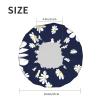 Color3 Moroccan Reusable Shower Cap, Double-Layer Waterproof, for Long Hair, 1 Pack view 4