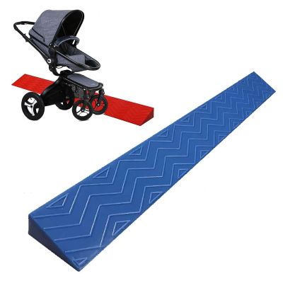 Yqyc Threshold/Curb Ramp, Non-Slip Indoor Ramp for Wheelchairs, Scooters & Robot Vacuums (Blue, 100 x 12 x 4.5 cm)
