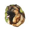 German Shepherd Double-Layer Waterproof Reusable Shower Cap view 2
