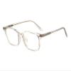 NOVESIXTDAT Stylish Reading Glasses for Women and Men, Square HD Readers with Blue-Light Blocking, Anti-Glare Computer Glasses (Color: Transparent, Size: +2.00) view 1