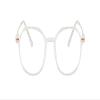 NOVESIXTDAT Oval Reading Glasses, HD Blue-Light-Blocking, Glare-Free Computer Glasses, White, +0.50 view 2