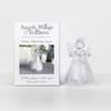 Glass Angel with Feathers, Thoughtful Memorial Gift | Comforting Keepsake for Loved Ones | Sympathy Gift | 8.5 cm Tall view 2