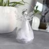 Glass Angel with Feathers, Thoughtful Memorial Gift | Comforting Keepsake for Loved Ones | Sympathy Gift | 8.5 cm Tall view 3
