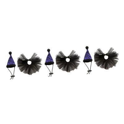 Mipcase 3-Piece Lizard Costume Set with Hat, Halloween Mesh Skirts for Small Pets
