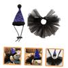 Mipcase 3-Piece Lizard Costume Set with Hat, Halloween Mesh Skirts for Small Pets view 2