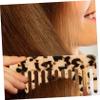 Beavorty 6-Piece Handheld Comb Set for Women, Anti-Static Acetate Hair Combs with Marble and Leopard Patterns for Home and Travel view 3