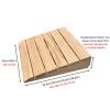 Threshold Ramp for 7–15 cm Doors, Portable Wooden Wheelchair and Curb Ramp, Non-Slip, 35 × 38.8 × 14 cm view 3