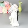 Uteruik Bride and Groom Cake Topper Statue, Wedding Cake Decoration (#A) view 2