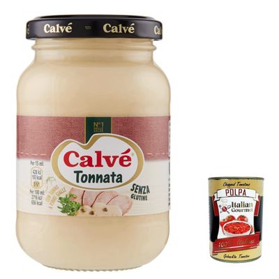 Italian Gourmet Calv Salsa Tonnata Tuna Sauce, Glass