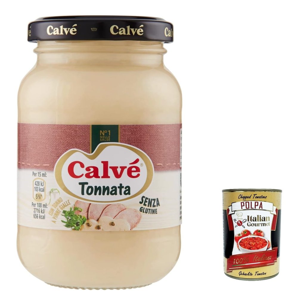 Italian Gourmet Calv Salsa Tonnata Tuna Sauce, Glass