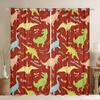 Dinosaur Cartoon Jungle Animal Watercolor Curtains, Cute Dino Room-Darkening Curtains for Boys and Girls, Kawaii Printed Window Treatments, 2 Panels, 55 W x 102 L in view 1