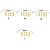 FRCOLOR 4-Piece Microblading Eyebrow Ruler and Stencil Kit view 1