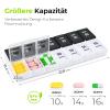 AUVON 7-Day Pill Organizer, Morning and Evening, Large Compartments, BPA-Free view 3