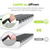AUVON 7-Day Pill Organizer, Morning and Evening, Large Compartments, BPA-Free view 4