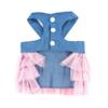 Zunea Soft Denim Dog Dress with Tulle Skirt for Small Dogs view 4