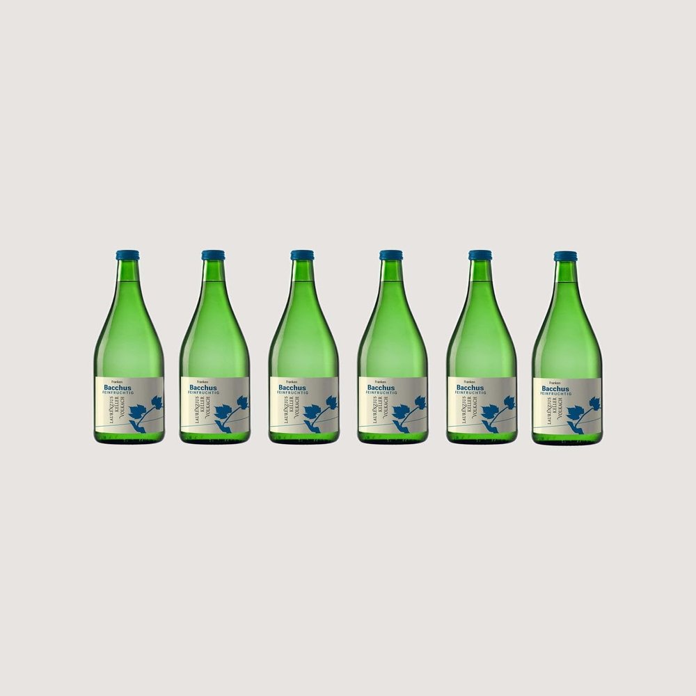 WEIN WISCHER Bacchus White Wine, Off-Dry, Quality Wine [6 x 1.0 L]