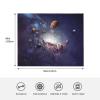 ASEELO 125 x 100 cm The Solar System Fleece Blanket for Sofa, Bed, and Travel view 2
