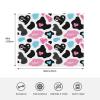 ASEELO 125 x 100 cm Moo Love Cow Print Fleece Blanket with Hearts view 2