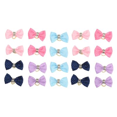 20 Pet Hair Bows for Small Dogs