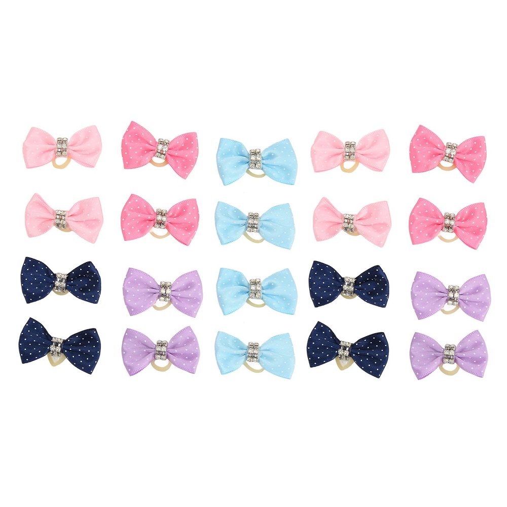 20 Pet Hair Bows for Small Dogs