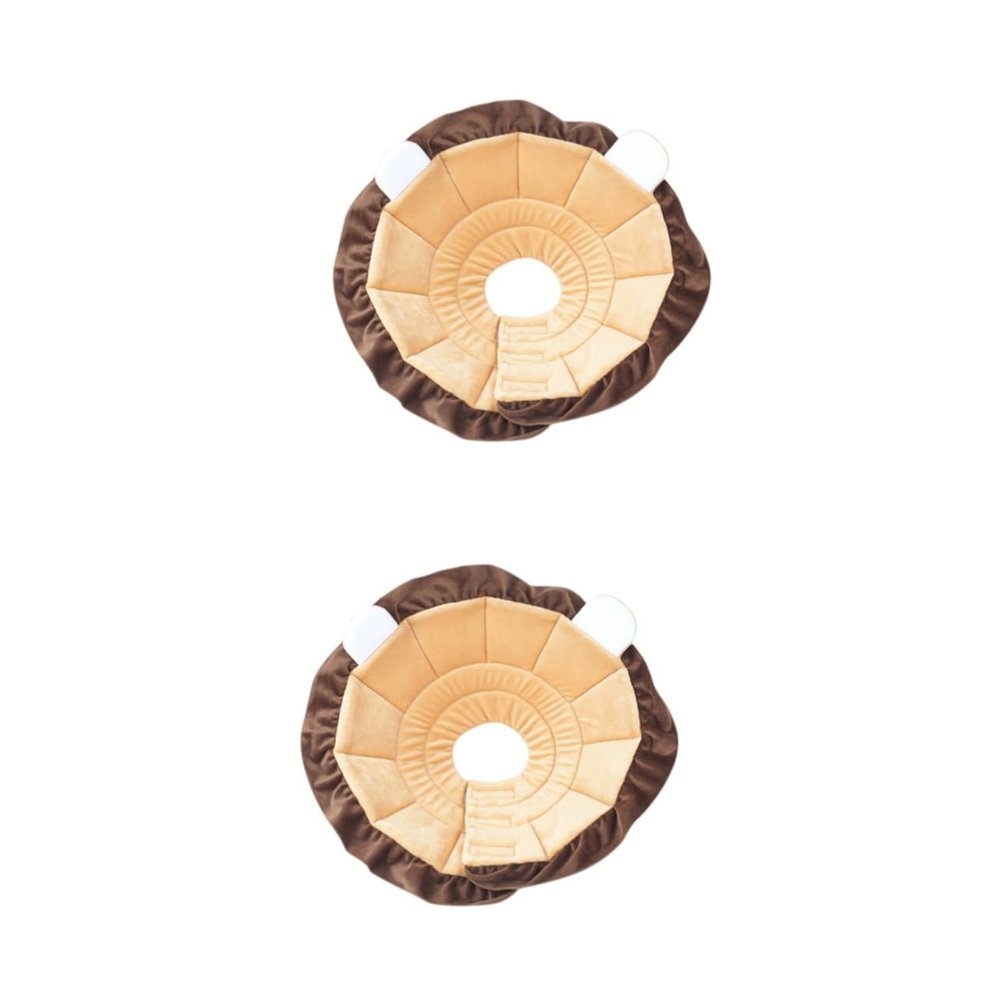 Mipcase 2-Pack Pet Recovery Collars, Lion Style