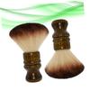 2-Piece Barber Brushes with Wooden Handles for Hair Removal view 2